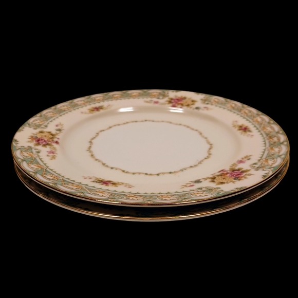 Two FOOTO Occupied Japan Salad, Bread & Butter, Dessert Plates 7-1/4" EUC - Picture 11 of 14